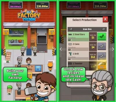 放置工厂 两周狂揽400万下载的网页制作放置游戏