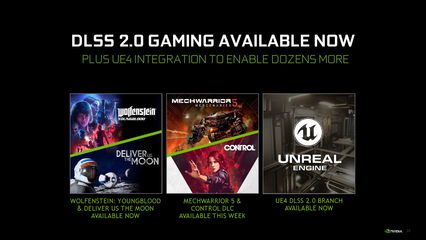 英伟达发布AI抗锯齿DLSS 2.0 游戏性能大提升，推动游戏开发创新